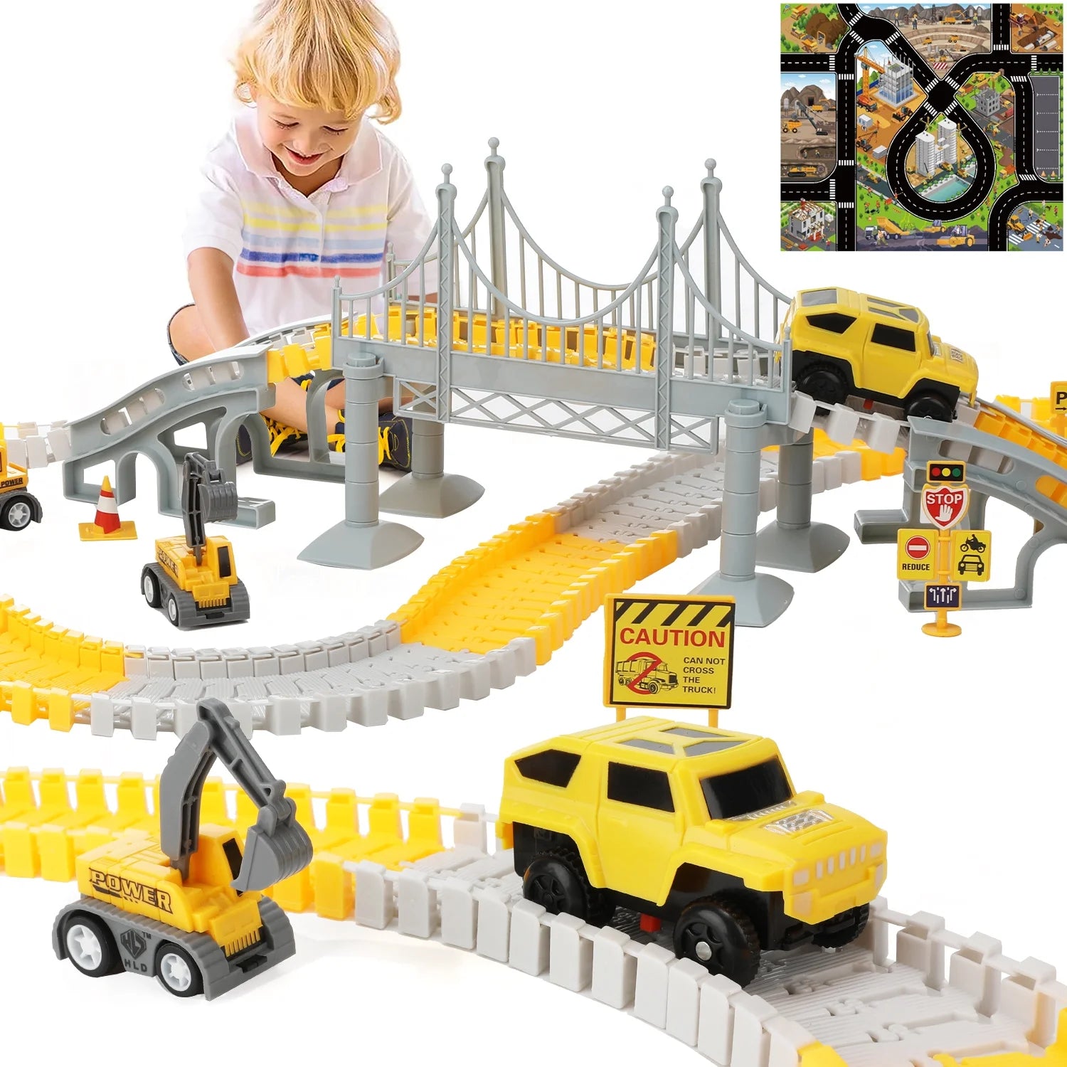 Build 'n Zoom™ Construction Track Set