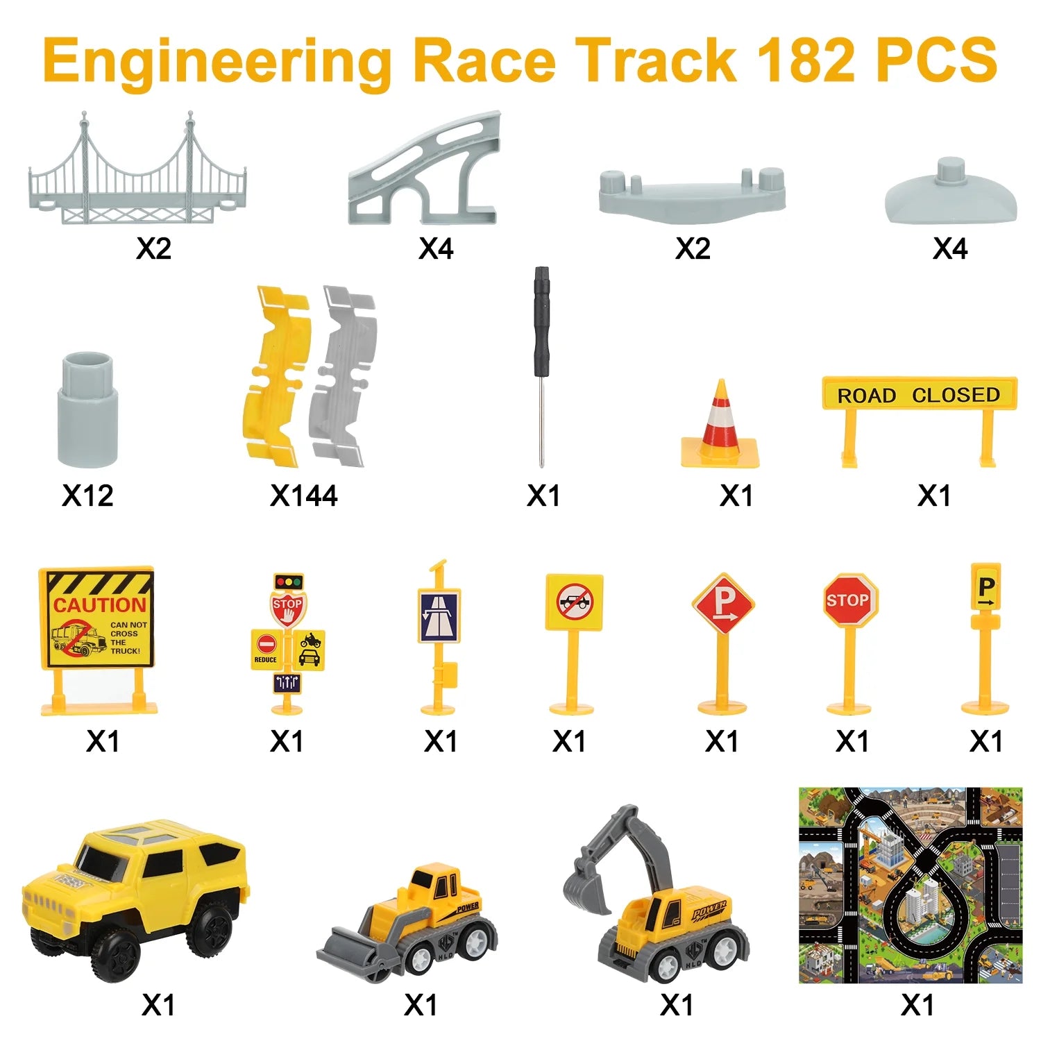 Build 'n Zoom™ Construction Track Set